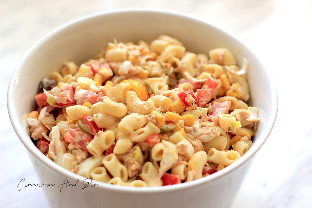 Easy Tuna Pasta Salad Cinnamon And Pie